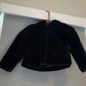 Cat & Jack Kids Black Plush Jacket